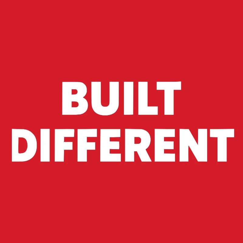 Built Different – Bold Statement Typography