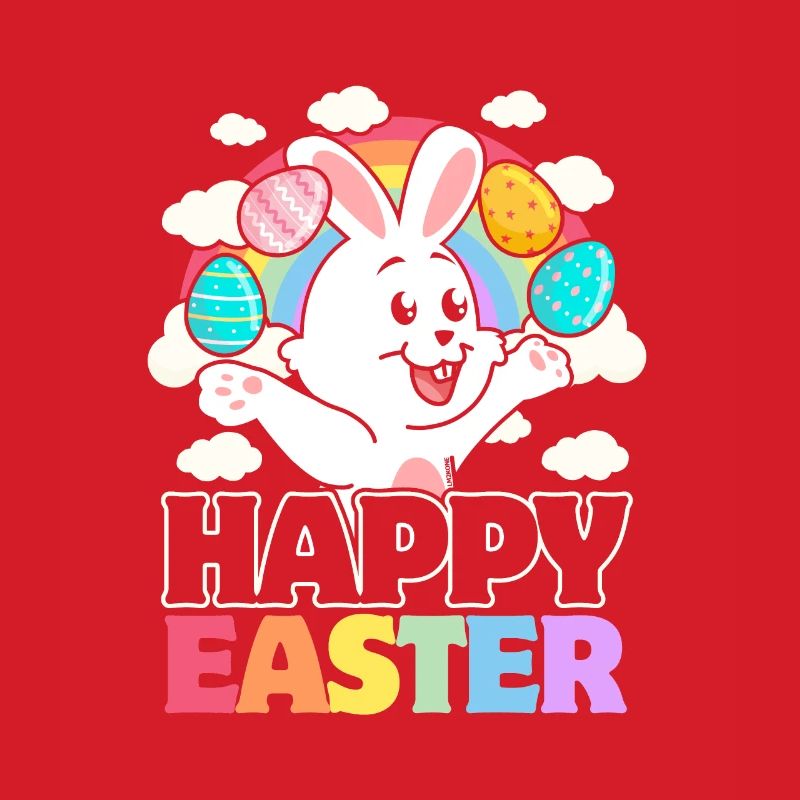 Happy Easter - White Rabbit Easter Eggs