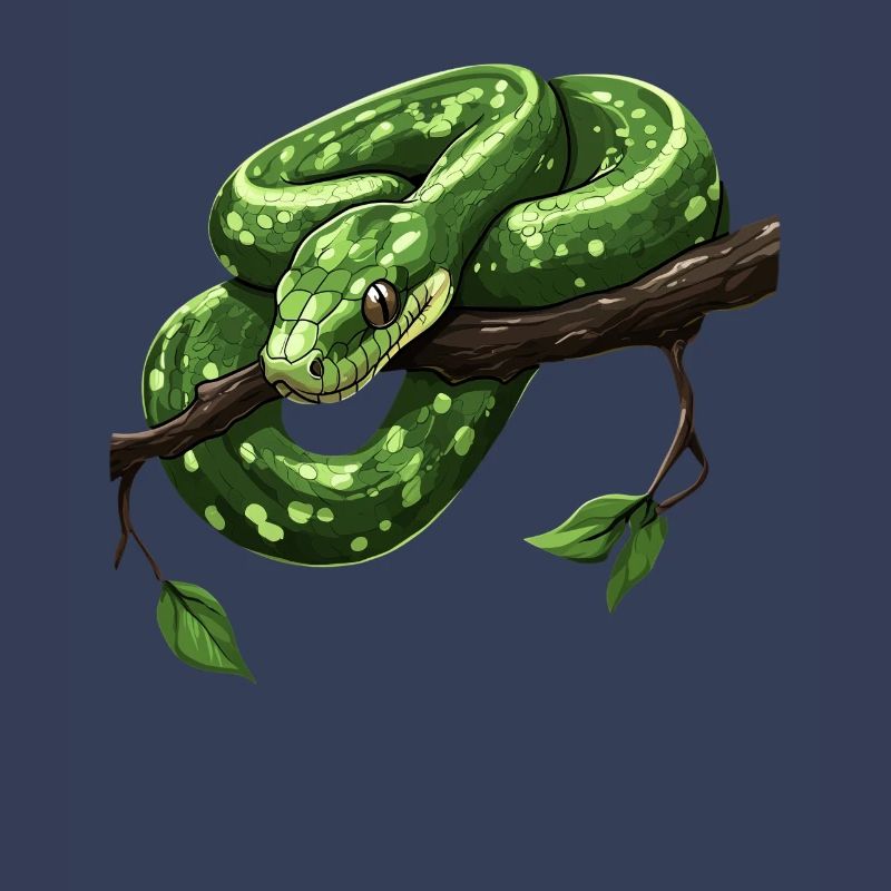 Green Tree Python Snakes Lover Terrarium