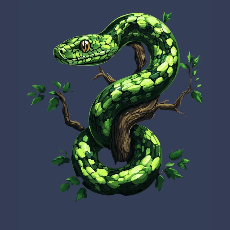 Green Tree Python Snakes Lover Terrarium