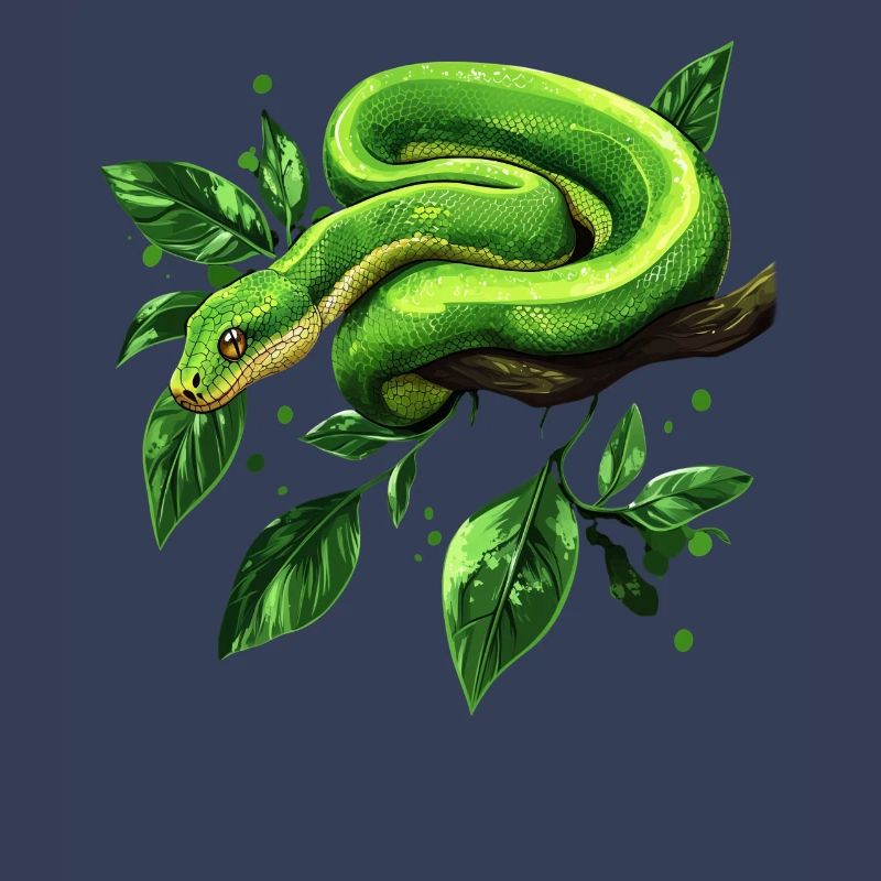 Green Tree Python Snakes Lover Terrarium
