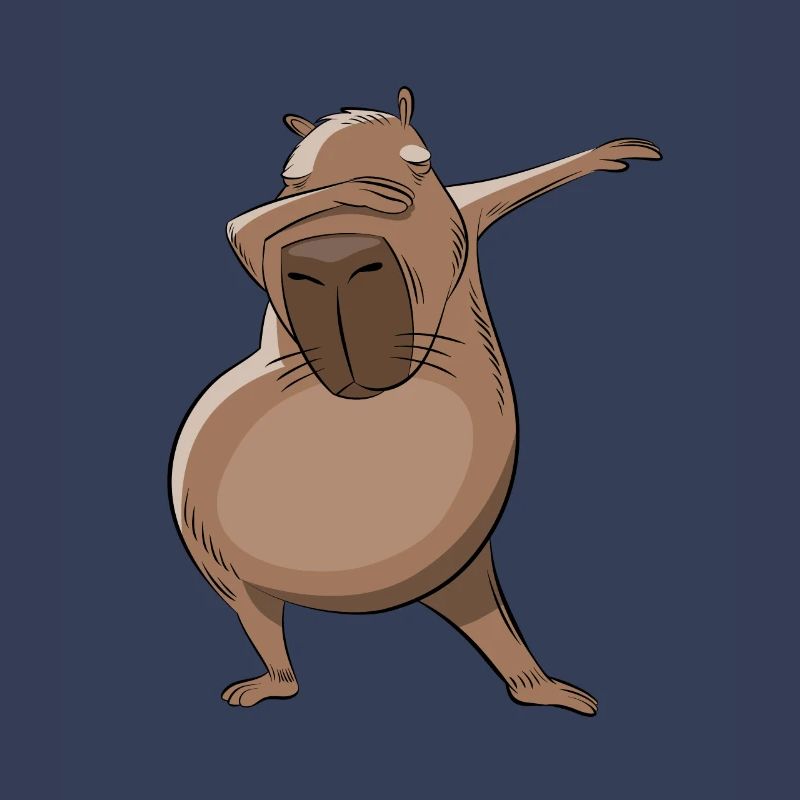 Don't worry be Capy - Capybara dabbing