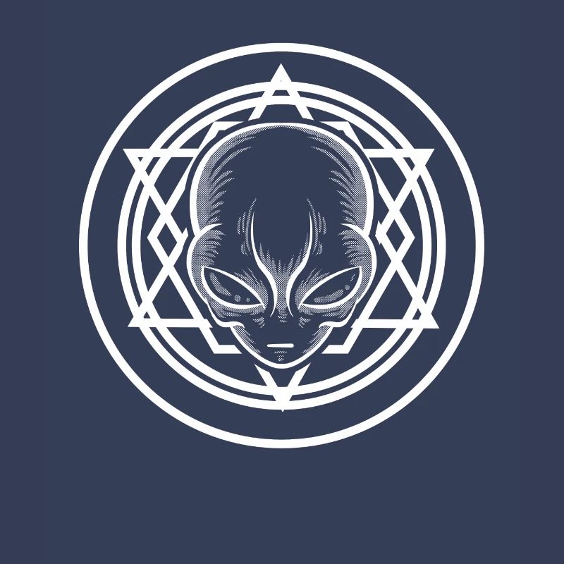 Sacred Geometry Alien TShirt Extraterrestrial Life