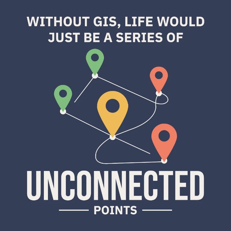 GIS Unconnected Points Map Data Analysis