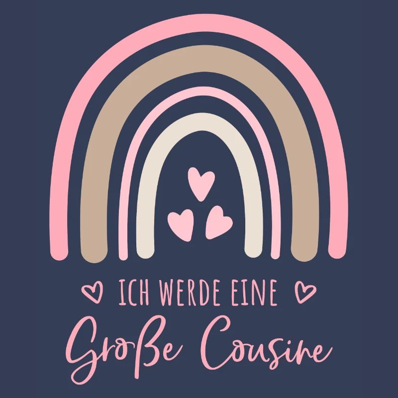 Ich werde eine große Cousine Boho Regenbogen