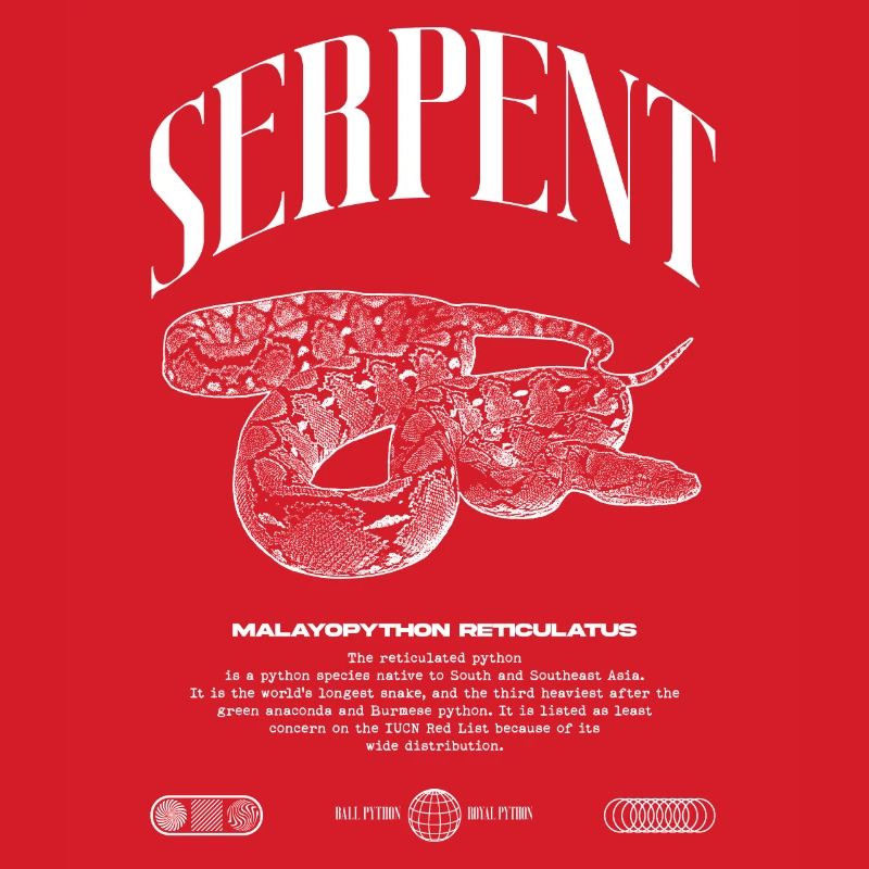 Reticulated Python Reptile Keeper Streetwear