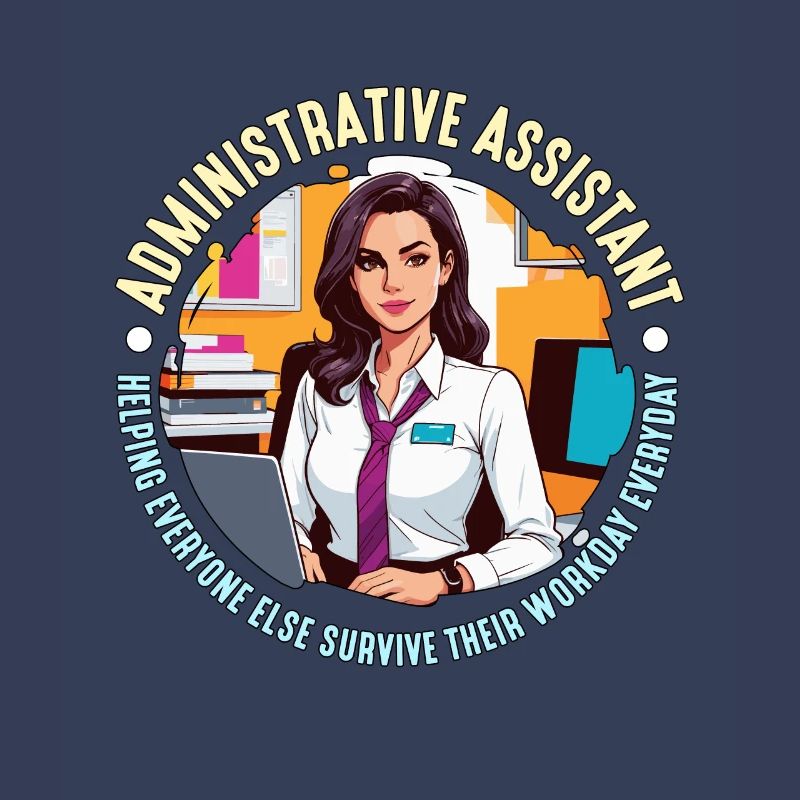 Administrative Assistant Helping Office Worker