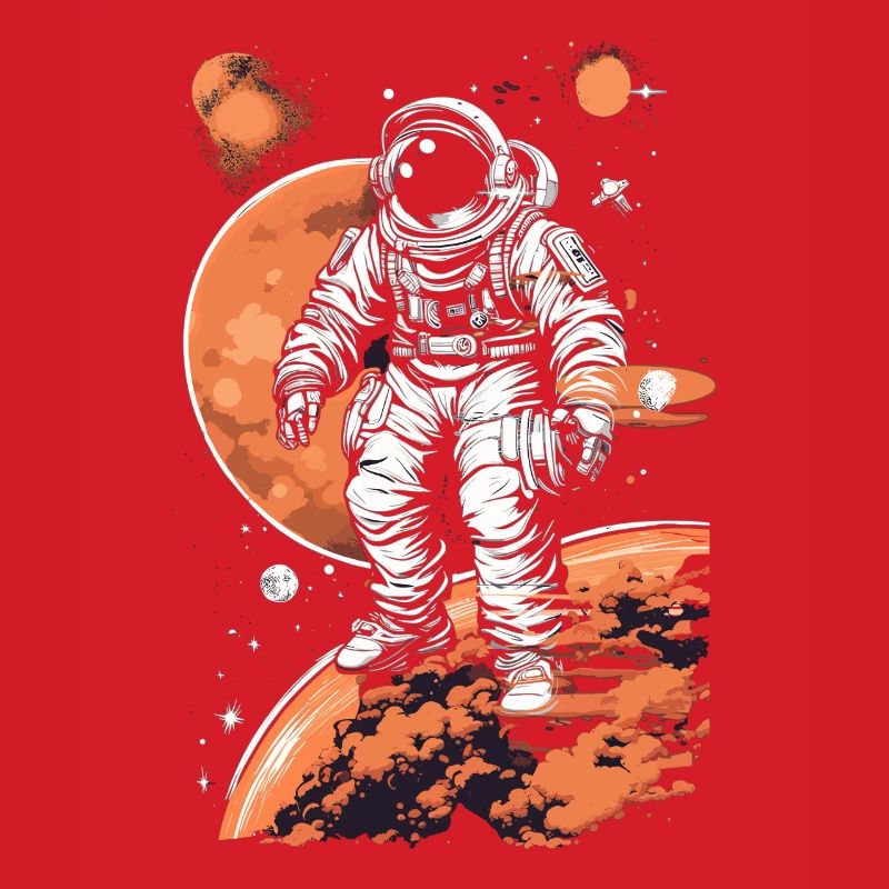 Astronaute cool dans l’espace