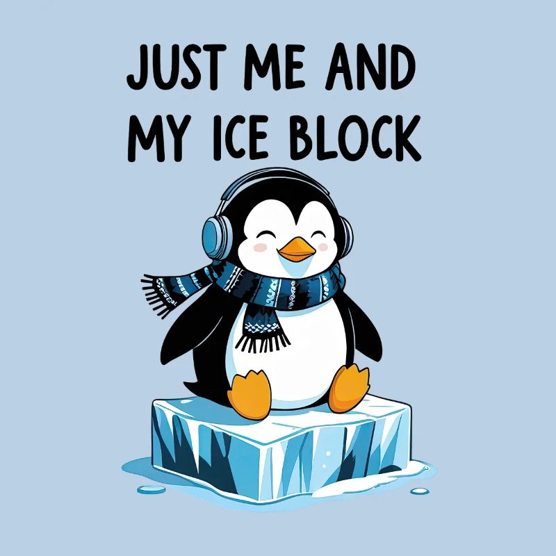 Juste moi et mon bloc de glace – Chill Penguin