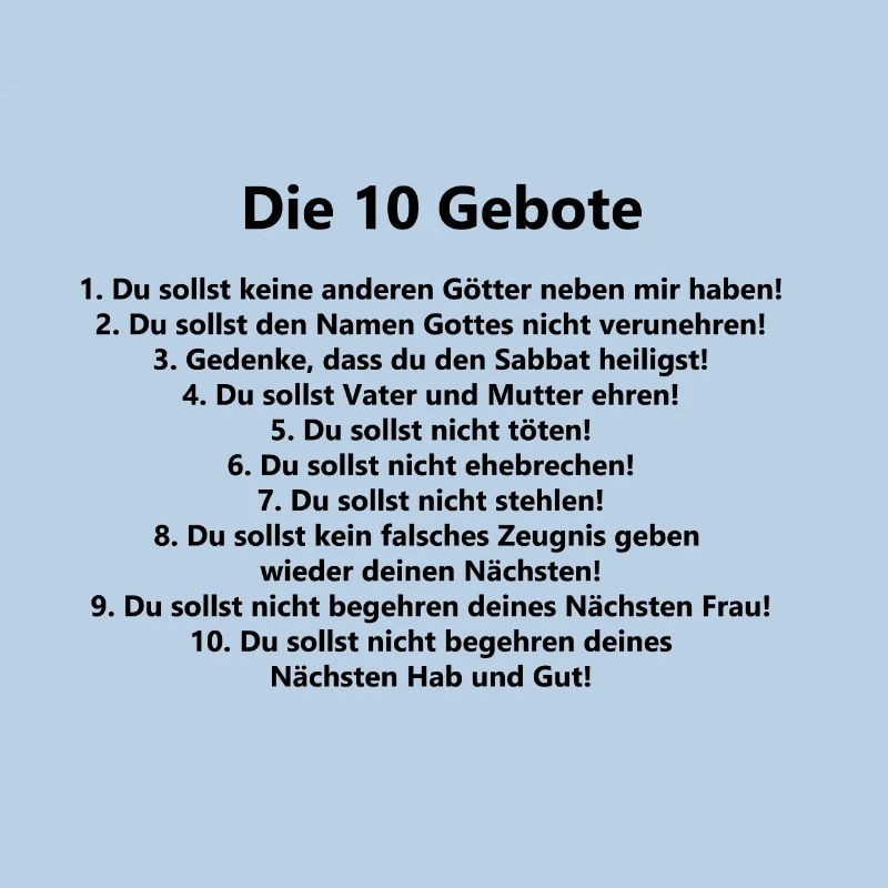 10 commandements