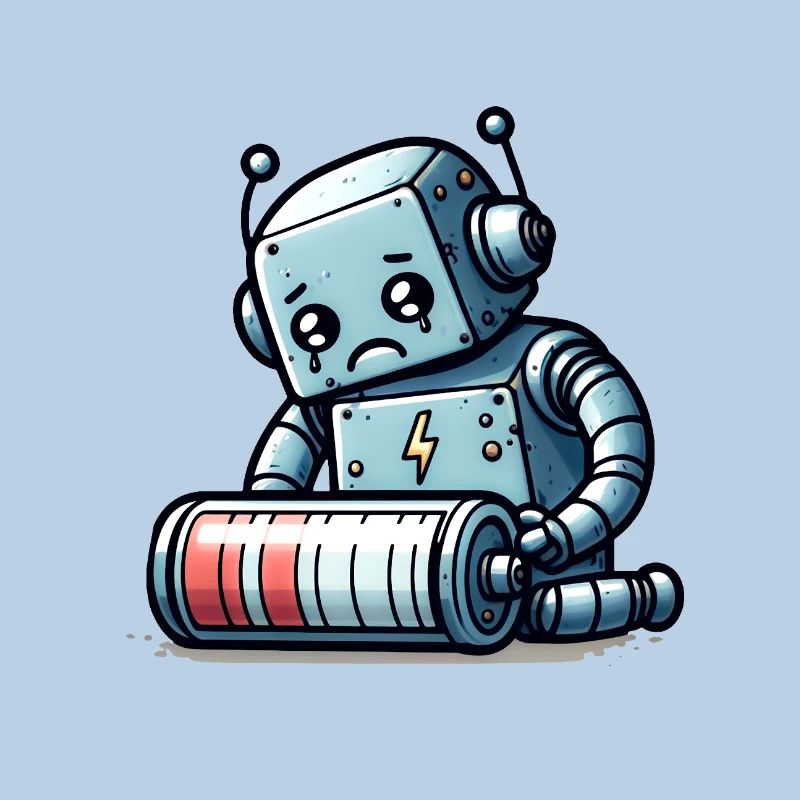 Robot Weak Battery Robo-Problems