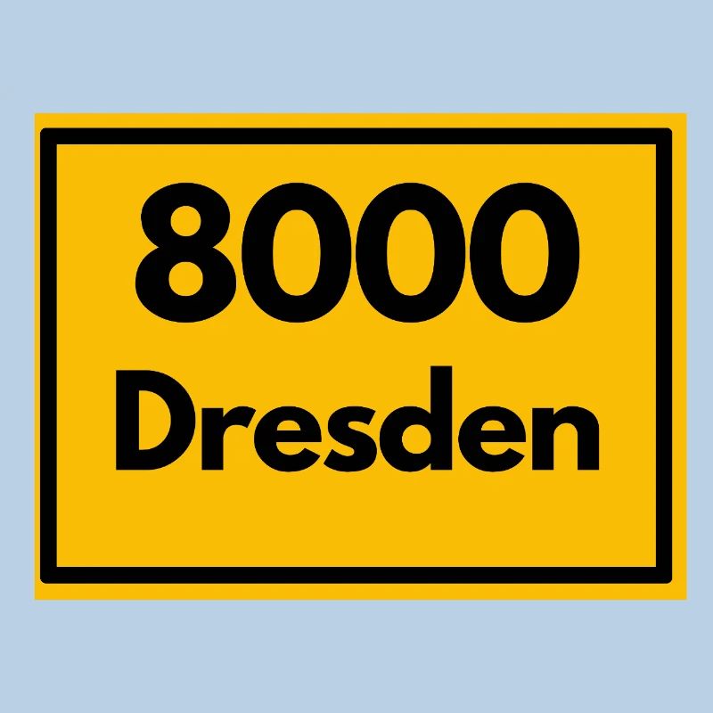OLD POSTCODE POSTCODE RETRO 8000 DRESDEN ELBE