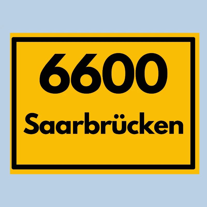 OLD POSTCODE POSTCODE RETRO 6600 SAARBRÜCKEN SAAR