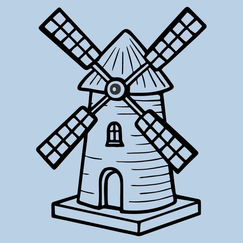 Windmill Symbol Mill