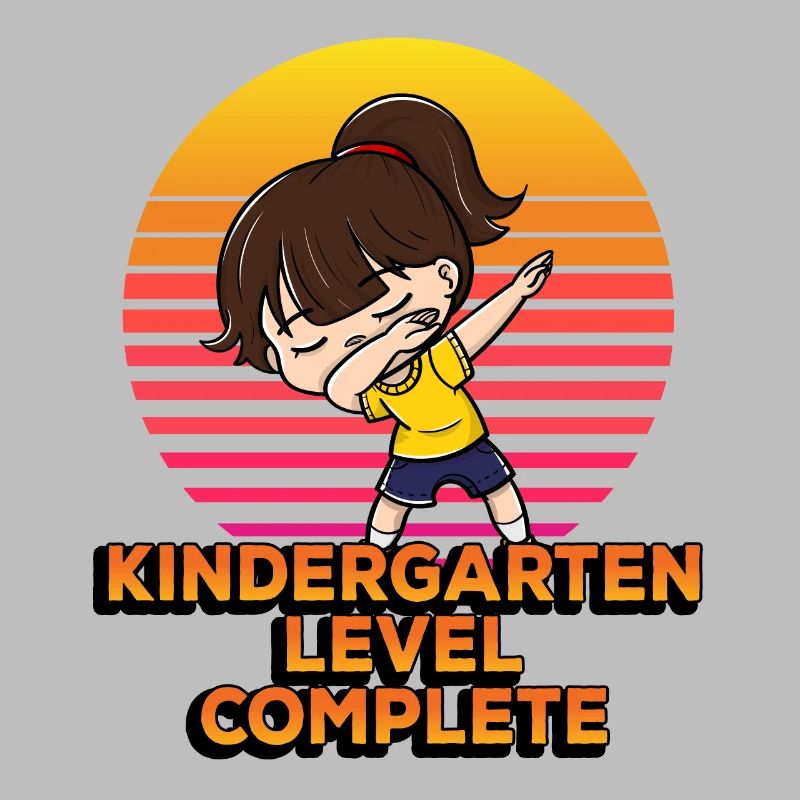 Kindergarten Level Complete Funny Dabbing Student