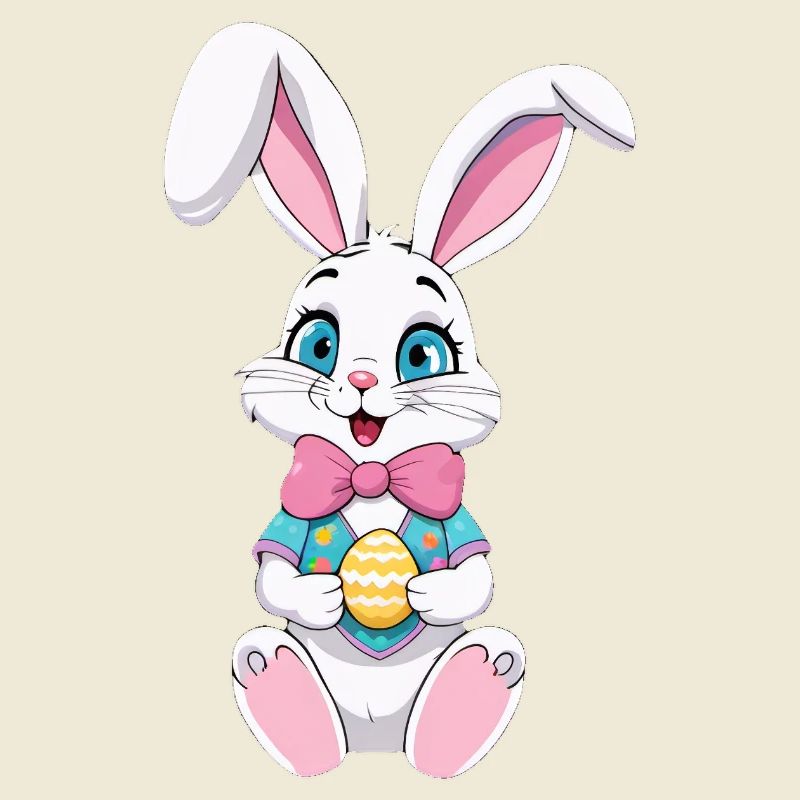 Easter bunny with Easter eggs