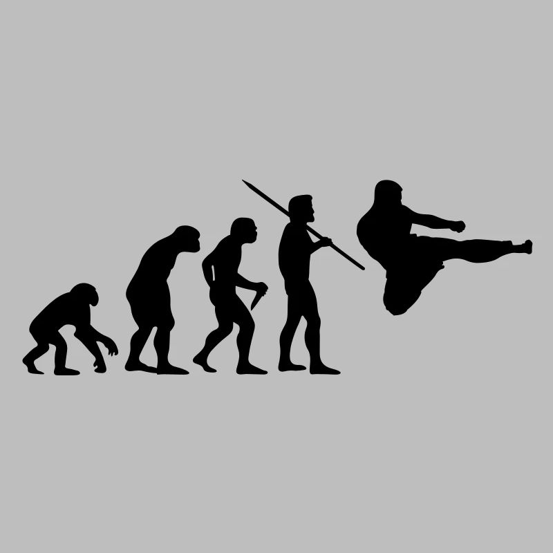 Evolution des Menschen - Kampfsport