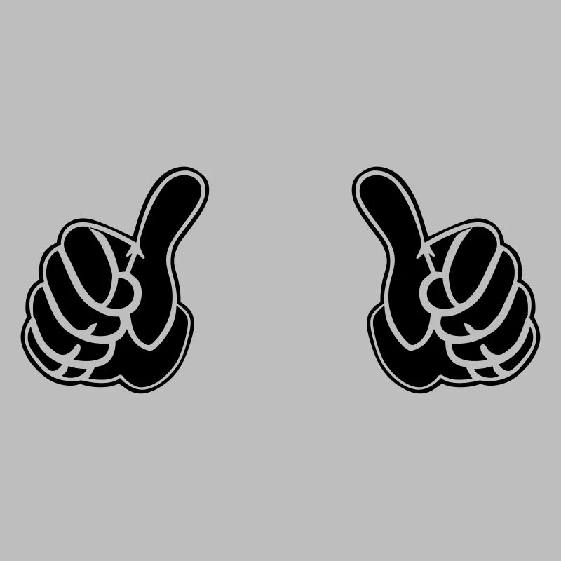pair of pointing hands