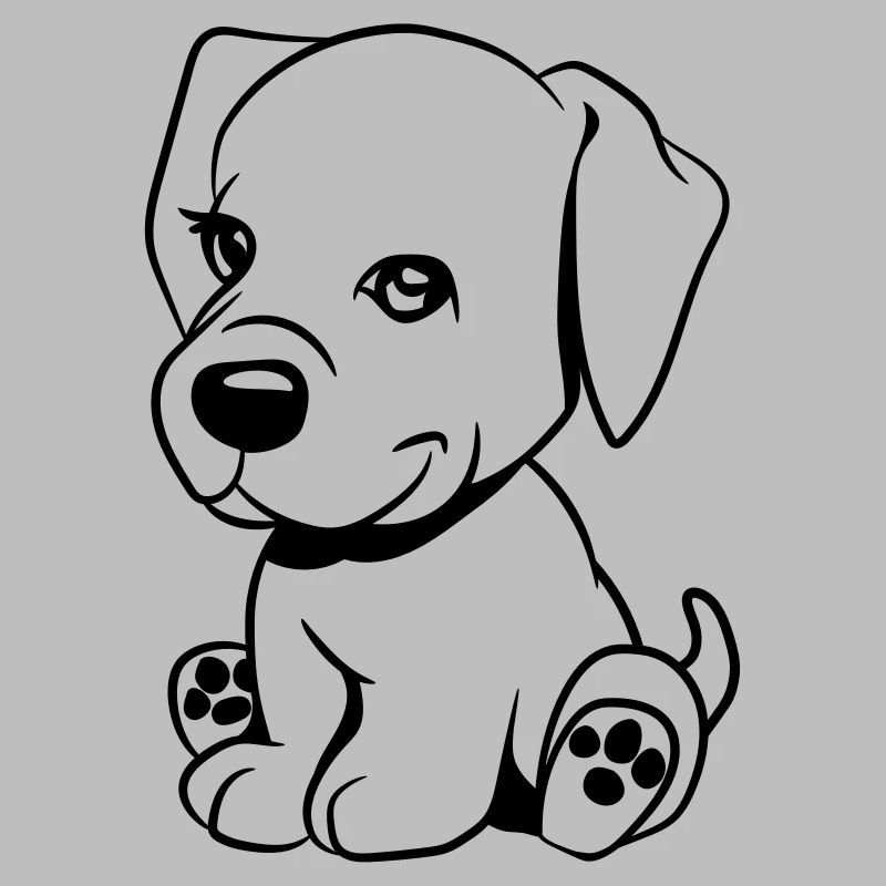 Chien doux bébé mignon
