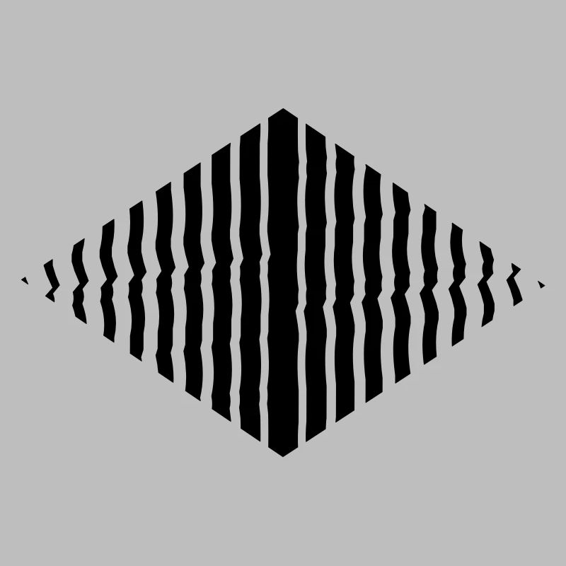 Rhombus shape line pattern many strokes