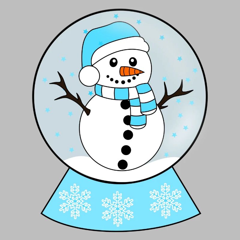 Schneekugel Schneemann