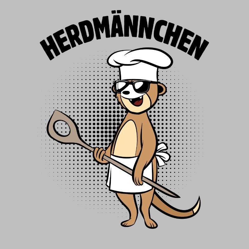 Herdmännchen - Erdmännchen mit Kochlöffel