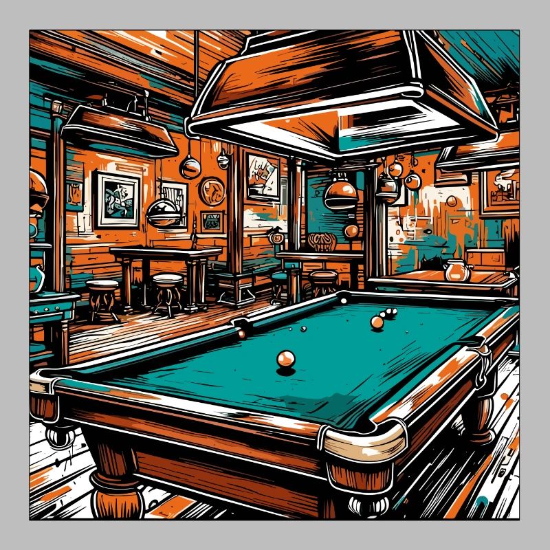 Billard / Boule de billard / 8 boules / billard / Kö