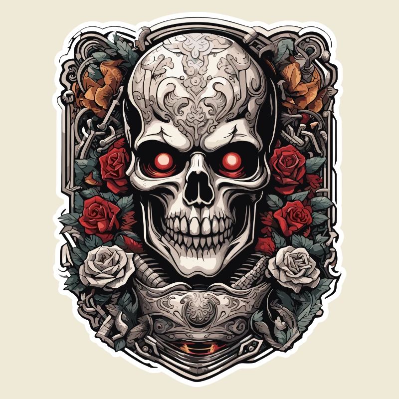Skull / skull / skeleton / gothic / tattoo