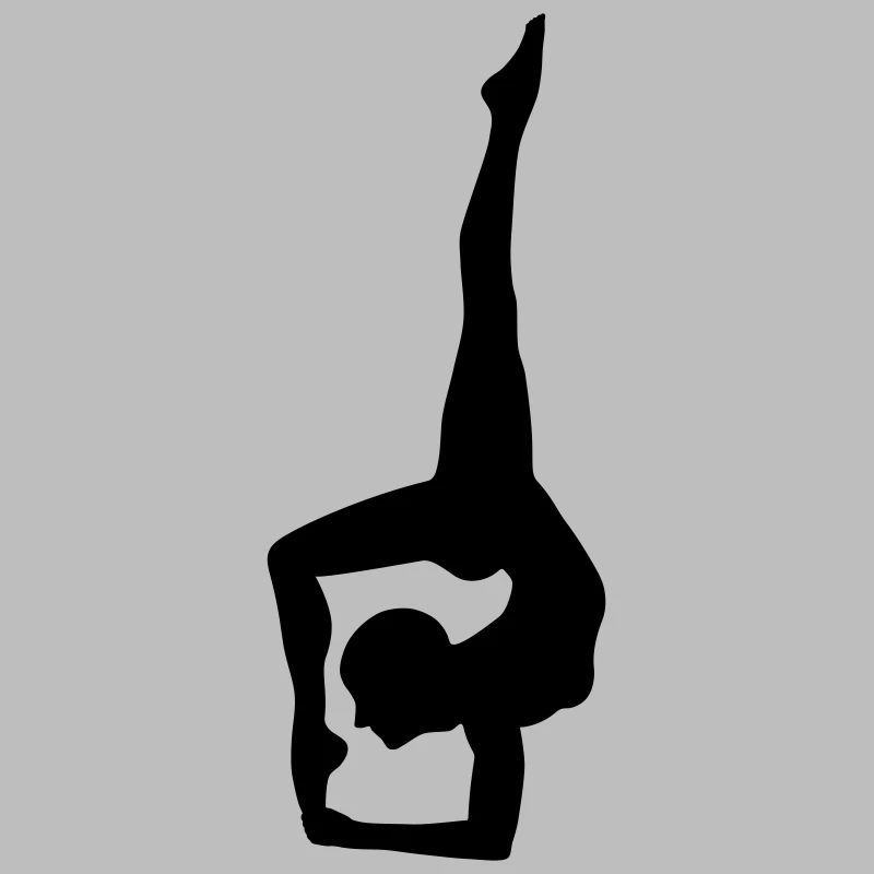 Silhouette de yoga dynamique