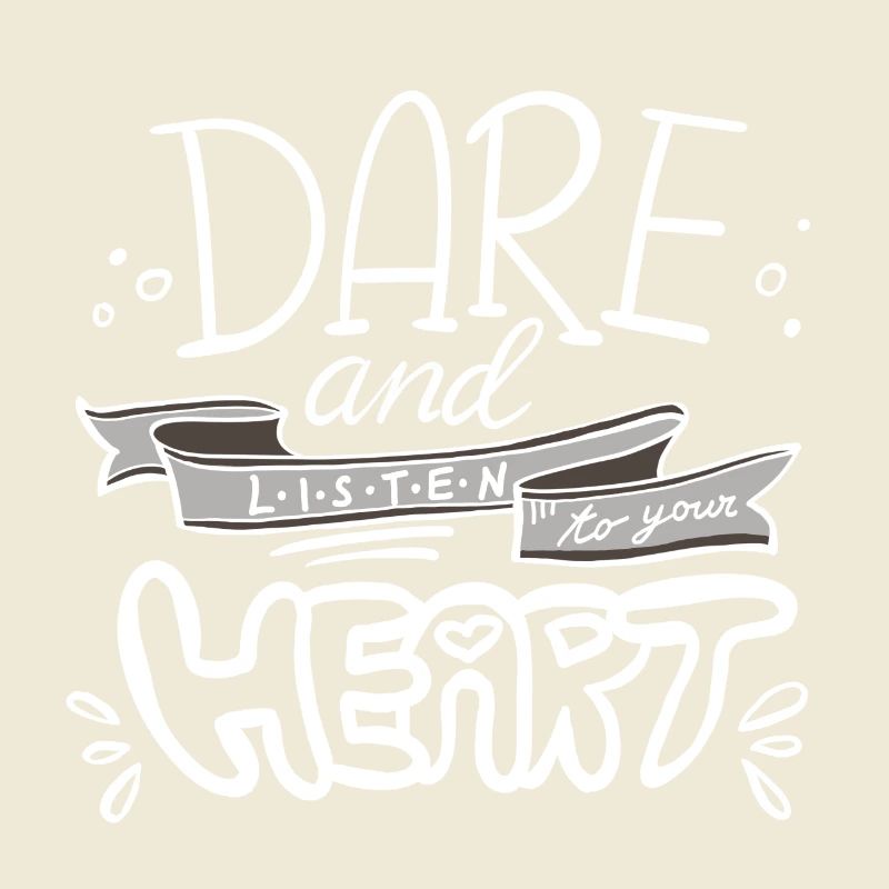 Message de motivation à la main