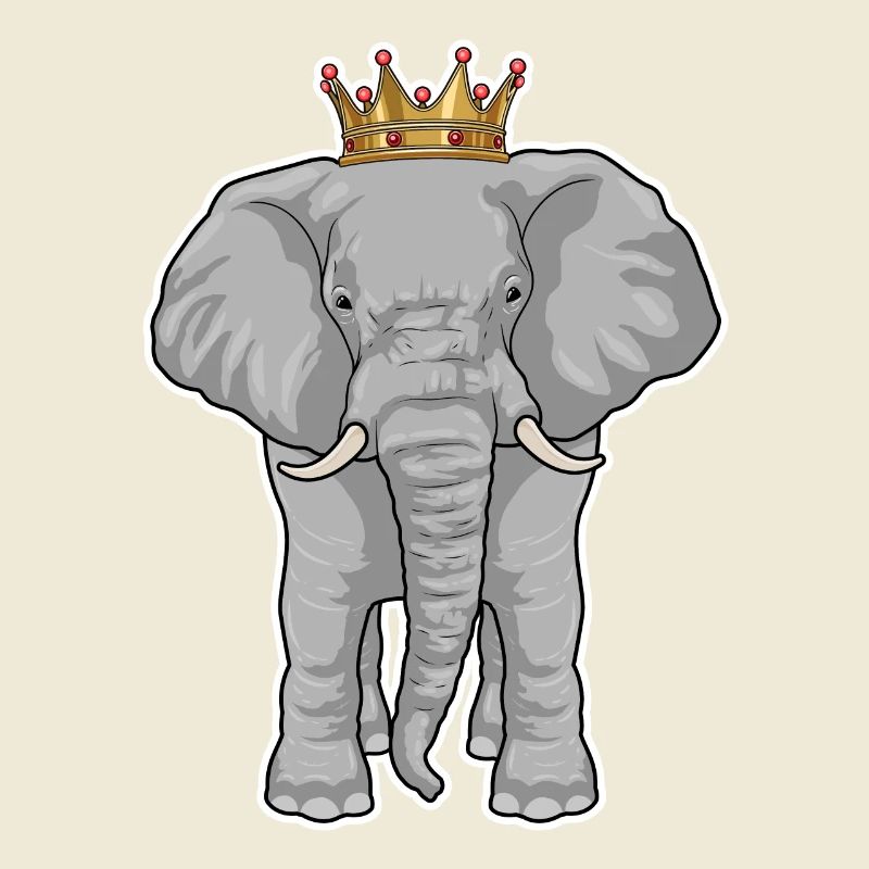 Elefant König Krone