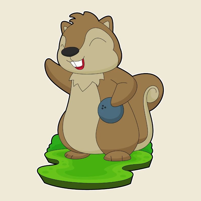 Eichhörnchen Bowling Bowlingkugel