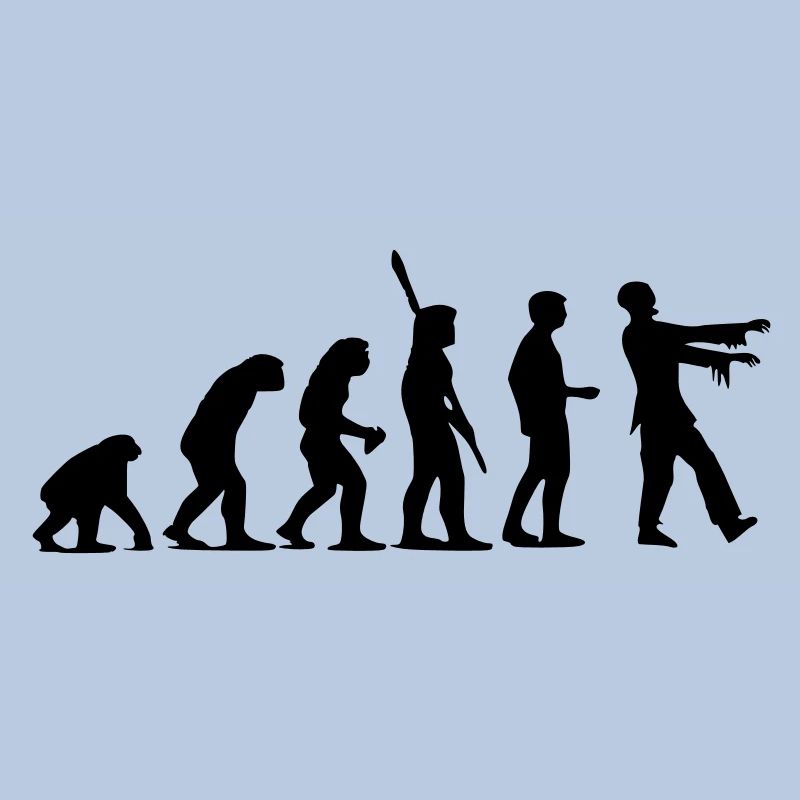 Évolution de zombi (monochrome)