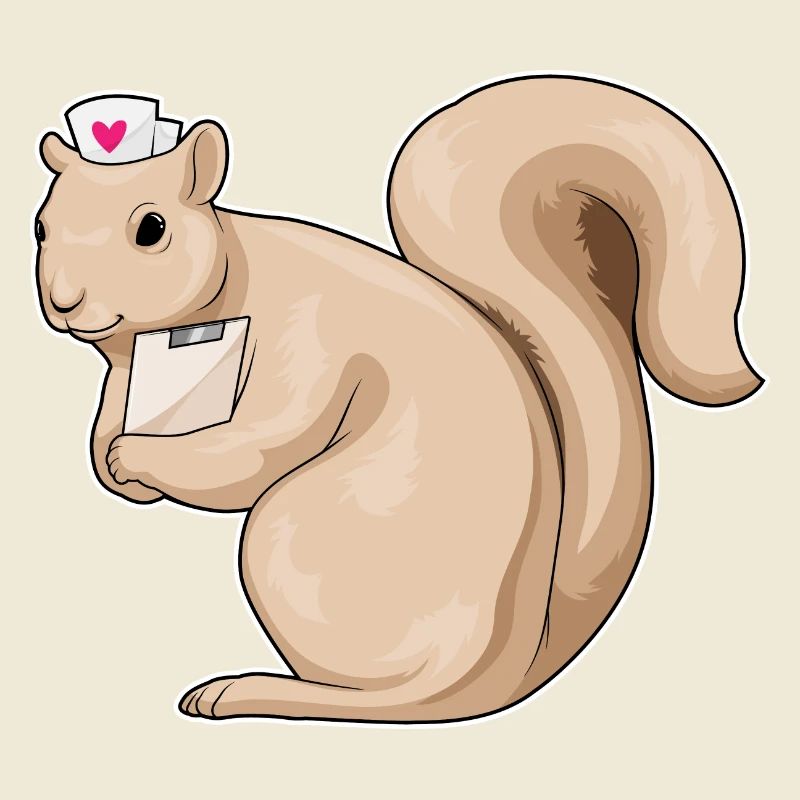 Eichhörnchen Krankenschwester Herz