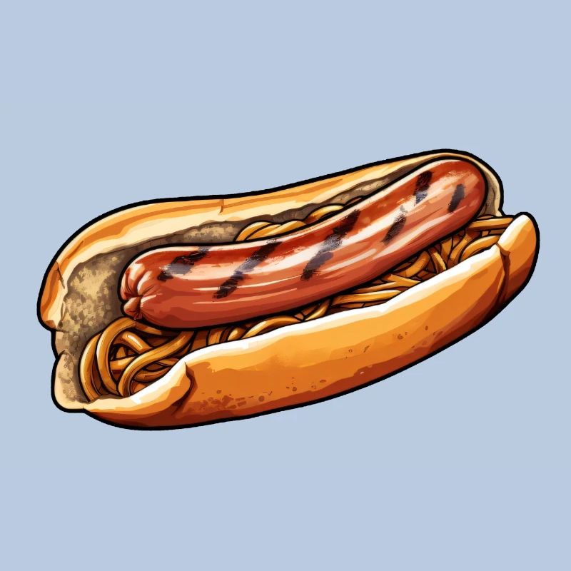 Bratwurst in a bun