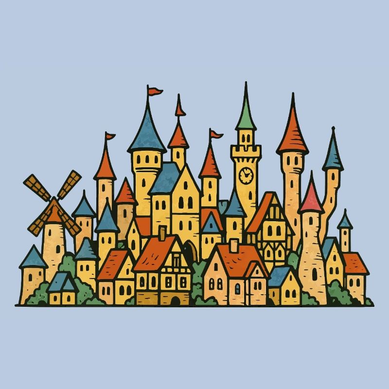 schloss dorf maerchen