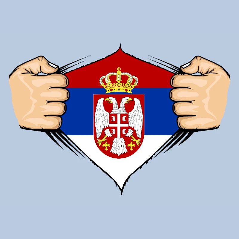 Conception du drapeau de la Serbie