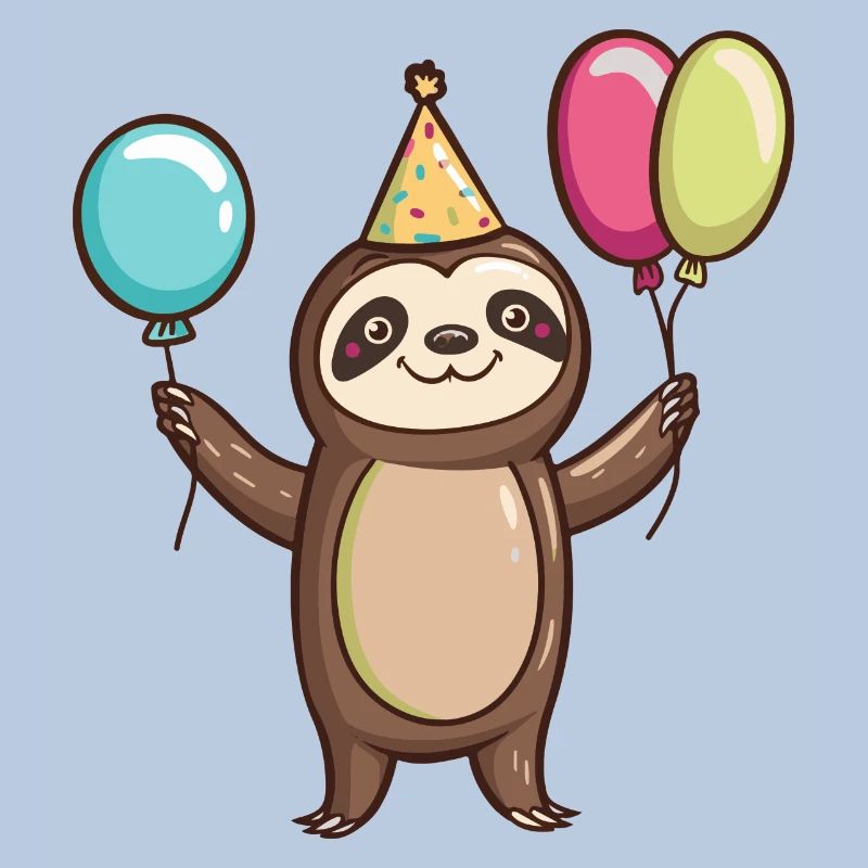 Faultier Geburtstag Comic