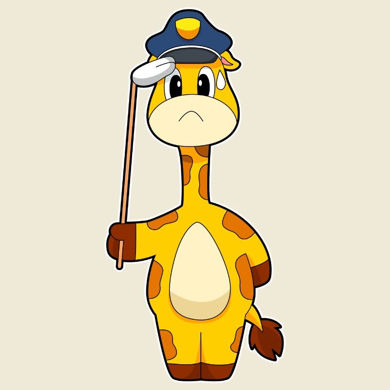 Giraffe Polizist Polizei