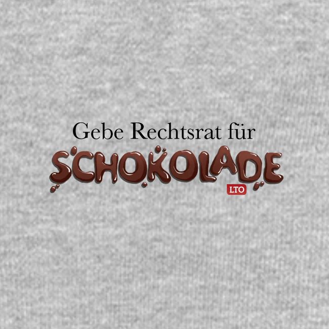 Gebe Rechtsrat für Schokolade