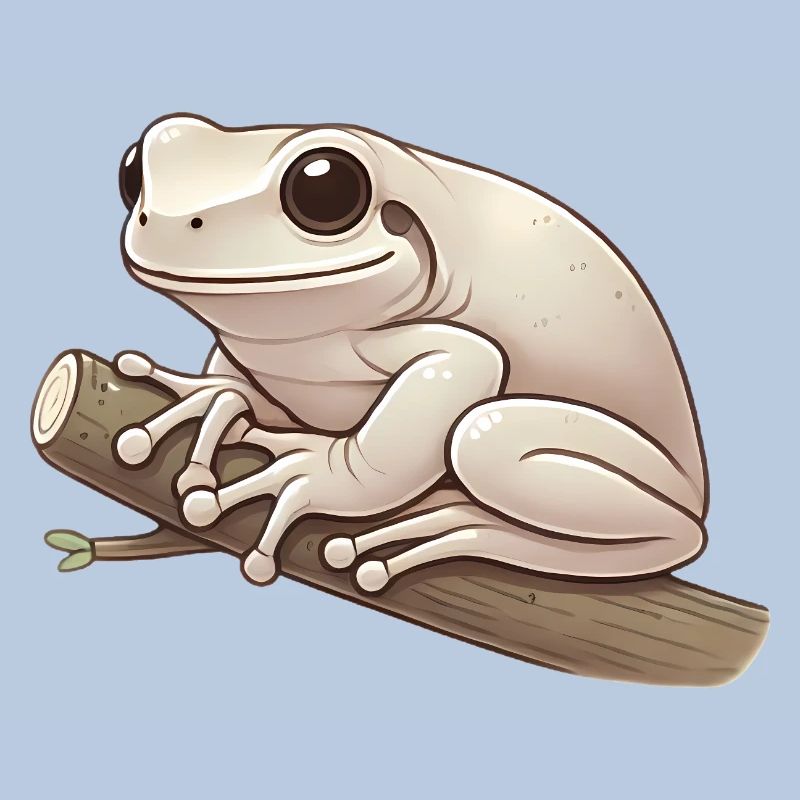Realistic Tree Frog Soft Illustration