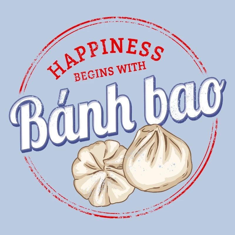 Bánh Bao Dumpling oder Baozi Vintage Teigtasche