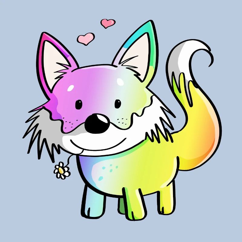Fox rainbow - foxes - red fox - predator