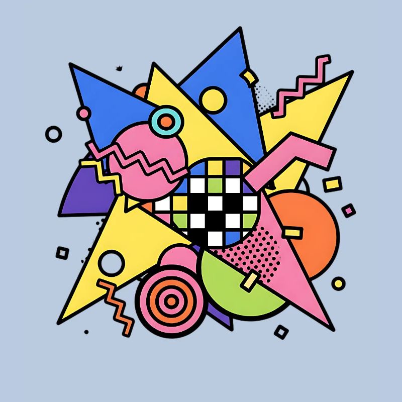 Abstract Geometric Pattern 90s Style