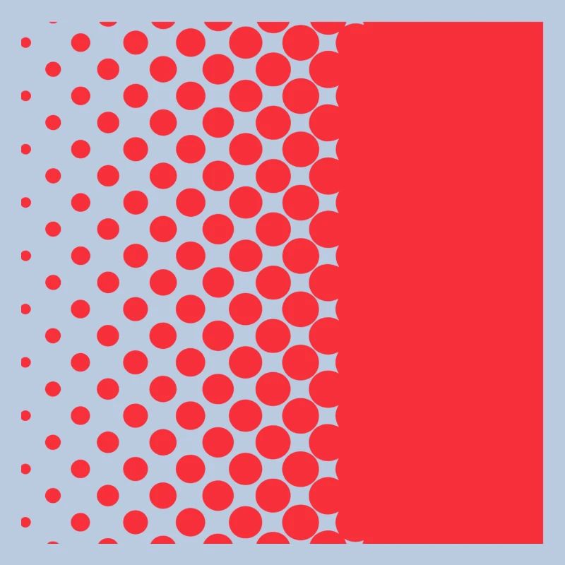 Halftone Gradient Rotes Panel