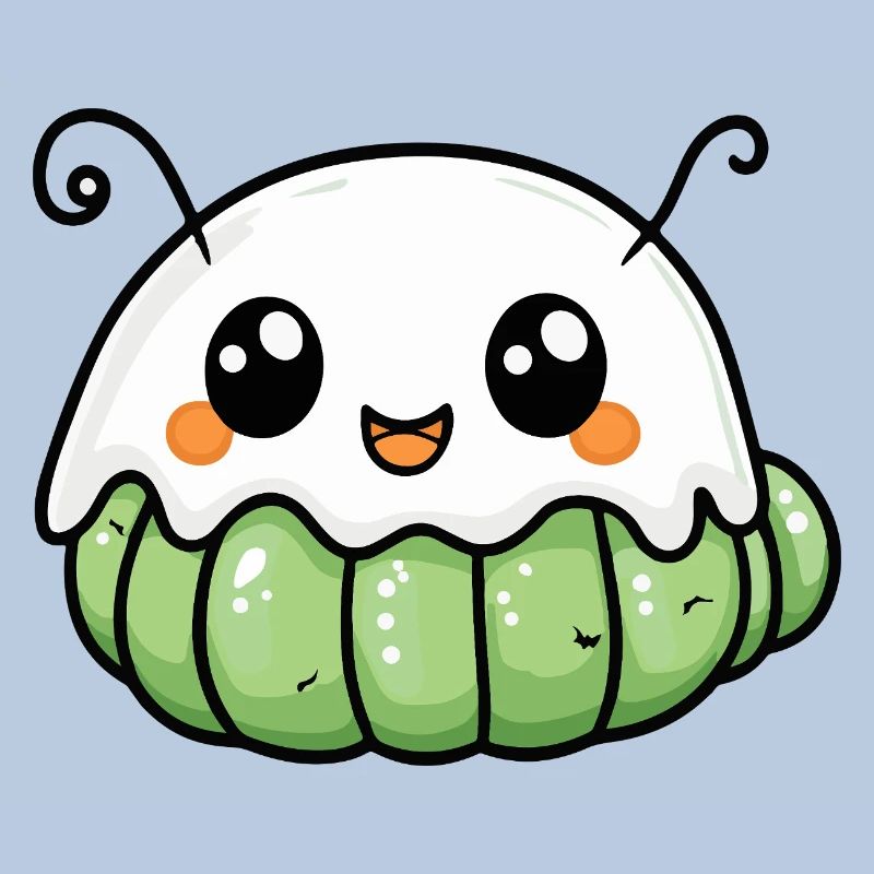 Worm Halloween Ghost