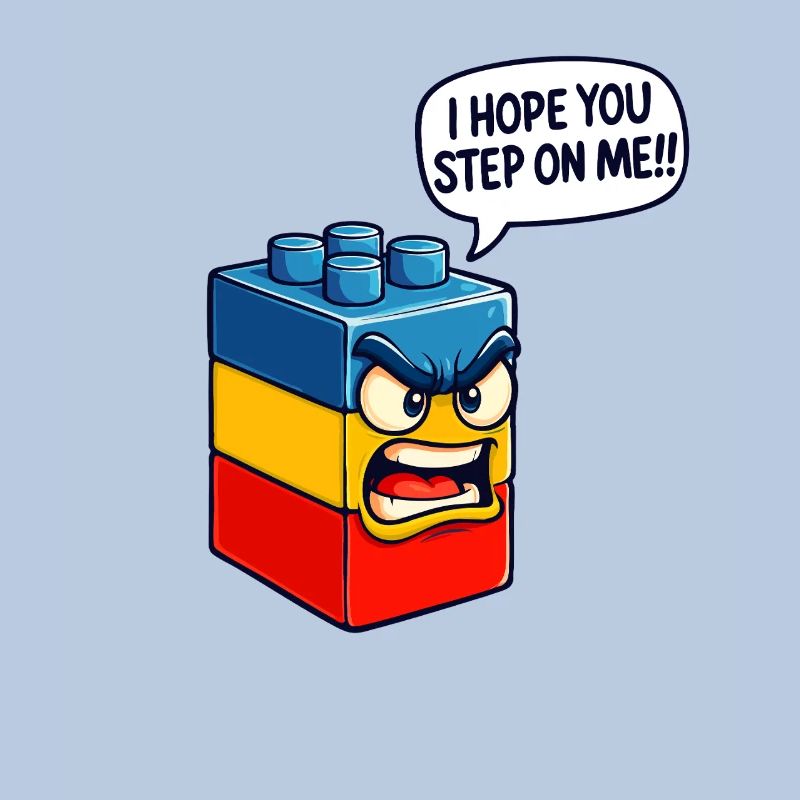 Ich hoffe, du trittst auf mich Brick Builder Block Building