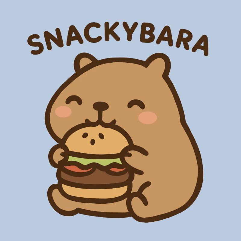 Snackybara - Capybara avec burger