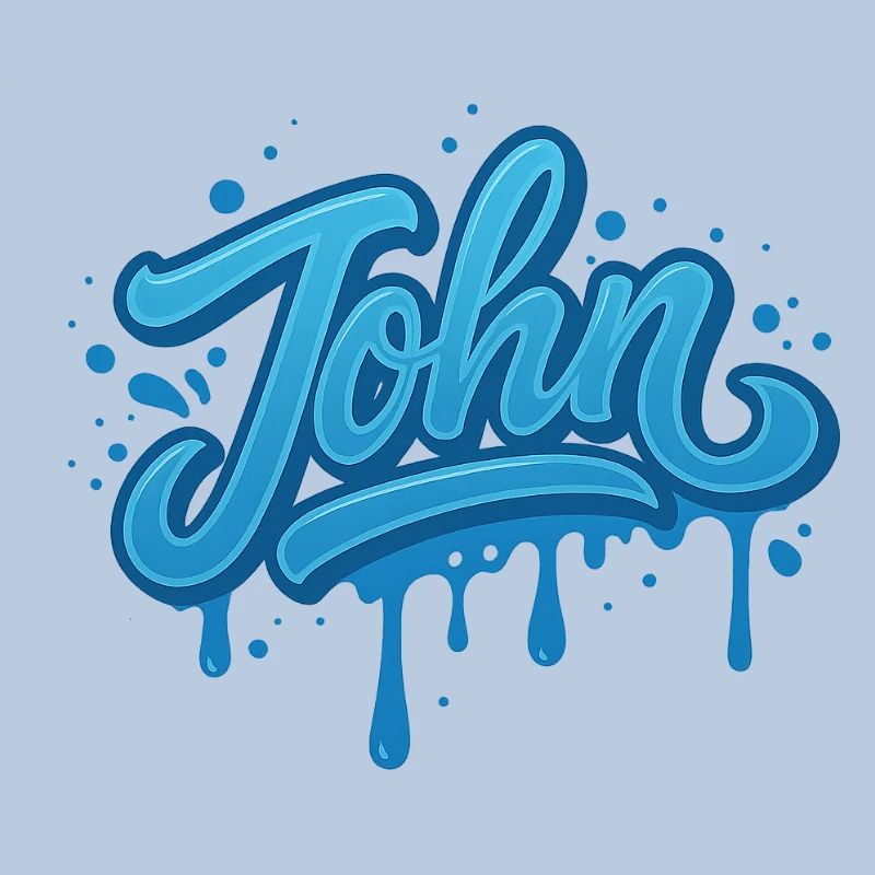 Graffiti JOHN Name Gift Ideal Printable on t