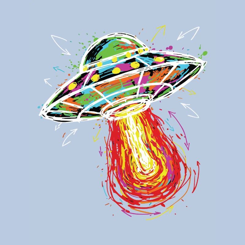 UFO Space Scribble Scribble Color